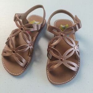 Rachel Shoes Daisyweave Open Toe Sandals for‎ Girls Brown Size 7